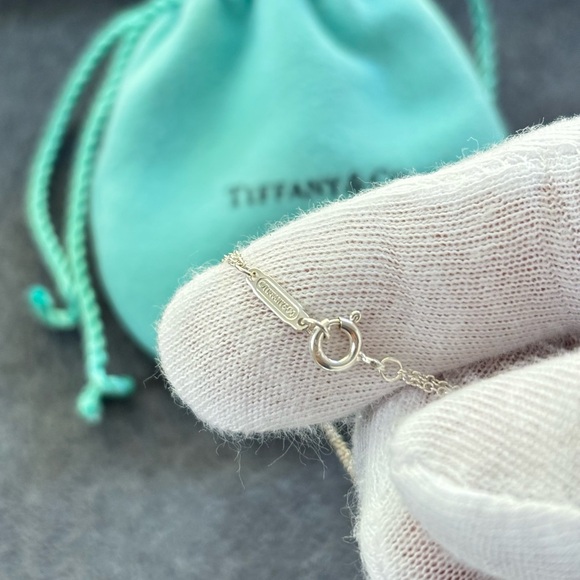 Tiffany & Co. Double Chain Heart Tag Bracelet 6" - Picture 2 of 7